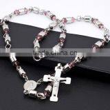 New Stainless Steel Sideways Cross Necklace(RN10034) thumbnail-1