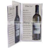 Three Sides A4 Size Acrylic Menu Holder for Restaurant Use thumbnail-1