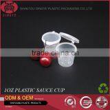 1OZ PP Plastic Cup Disposable Tea Cup and Saucers