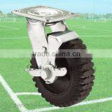 4-8 Inch Top Plate Rubber Swivel Hardware Caster Wheel thumbnail-2