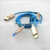 Wholesale USB 2.0 Zipper Charging Cable Type C&micro Usb Cable for Smartphone thumbnail-3