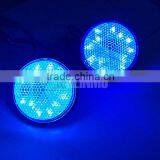 Round Reflector LED Reflectors Brake For Car ATV UTV SUZUKI HARLEY Turn Signal Lights Clear Lens thumbnail-2