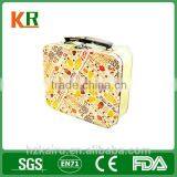 CMYK Printed Custom Tin Kids Metal Lunch Box thumbnail-1