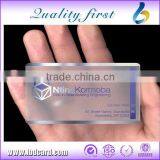 2015 Full Color Plastic Transparent PVC Business Card