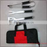 3PC Best BBQ Tools Set With PP Handle in Oxford Bag thumbnail-2