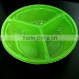 High Quality Take-away Food Container With Lid 3 Compartment