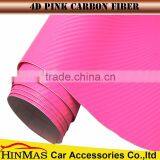 Hinmas 1.52x30m Air Free Bubbles Carbon Fiber 4d Vinyl Wraps High Glossy thumbnail-3