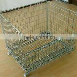 Galvanized Wholesale Folding Metal Turnover Basket thumbnail-4