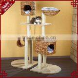 S&D Funny Style Water Hyacinth Cat Accessories Cat Toy House for Cats