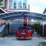White Brown Weather-Shield Canopy Portable Metal 2-Car Carport Kit thumbnail-4