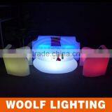Popular Modern Home Leisure Romote Control Color Changing Led Lighting Up Sofa Furniture thumbnail-5