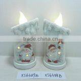 Hot Selling Ceramic Glass Santa Candle Holder thumbnail-1