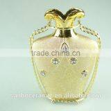 Wholesale Ceramic Craft, Electroplated Gold Ceramic Vase With Iron Stand thumbnail-3