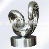 Mirror Polishing Stainless Steel Sculpture Abstract Morden Art Stainless Steel Garden Sculpture thumbnail-1