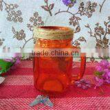 Various Color Fruit Canning Glass Mason Jars With Handle thumbnail-1