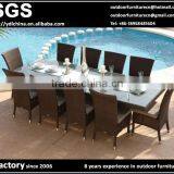 Custom Make OEM Order Artificial Rattan Dining Table & Chairs Set thumbnail-1