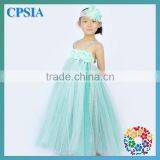2014 Pretty Girl Dress Latest Blue Aqua Tutu Dress & Headband &Glitter Cape Set Baby Clothes Wholesale Price thumbnail-2