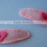 Best Selling New Product Decorative Custom Handmade High Quality Fabric Felt Full Head Cheap Colored Clip in Hair Extensions thumbnail-1