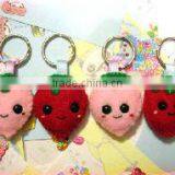 Hot Sale High Quality Promotional New Product Useful Item Handmade Eco Friendly Cheap Felt Strawberry Shaped Car Key Chain