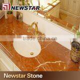 Newstar Rojo Alicante Red Marble Vanity Top Counter Tops for Hotel Designs thumbnail-1