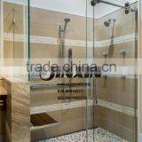 Guangzhou JINXIN 1200mm Sliding Glass Shower Doors With Toughened Safety Glass thumbnail-5