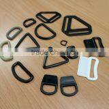 Black, White, Plastic, Nylon, Pom, D Ring, Loop, Sewable D Ring, Tri-ring, Sewable Loop thumbnail-3
