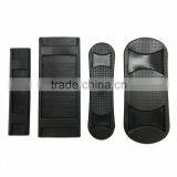 2" Shoulder Pad PVC In Black, Black Shoulder Strap Pad for Bag, Plastic PVC Bag Strap Belt Shoulder thumbnail-4