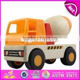 Top Fashion Kids Wooden Toy Crane Truck High Quality Children Wooden Toy Crane Truck W04A062 thumbnail-5