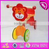2015 Wholesale Children Baby Trike Toys,Cheap Safety Wooden Tricycle For Kids,Cute Lion Deisgn Wooden Baby Tricycle Toy W16A014 thumbnail-4