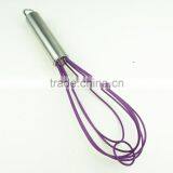 13044 Whisk Silicone Milk and Egg Whisk Heat Resistant Non-Stick With Stainless Steel Handle thumbnail-5