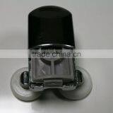 Wooden Plastic Bathroom Privacy Glass Sliding Barn Door Track and Cabin Door Roller thumbnail-5