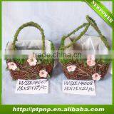 Fiber and Moss Pot for Home and Garden thumbnail-1