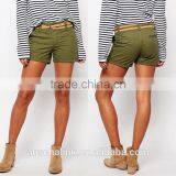 Personalized Wholesale Women Belted Cargo Shorts on Sale thumbnail-5