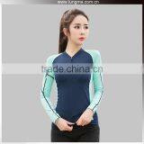 Latest Thermal Moisture Wicking Compression Gear Long Pants, 4 Needle 6 Thread Flatlock Sewing Rash Guard T Shirts thumbnail-1