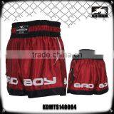 High Quality Custom Muay Thai Red Boxing Shorts thumbnail-1