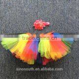 Rainbow Tutu Skirts Kids Rainbow Tutu thumbnail-5