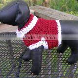 Wholesale Turn Down Collar Hand Crochet Dog Sweater thumbnail-1