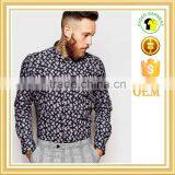 Shirt With Roses Print in Skinny Fit thumbnail-1