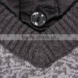Knitting V Neck Sweater Shirt Collar Sweater Men thumbnail-4