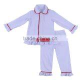 Newest ! 100% Cotton Solid Pajamas Knitted Baby Girl Clothes Kids Christmas Pajamas thumbnail-3