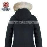 the Wholesale Customized Down Coat With Fur Hood thumbnail-5