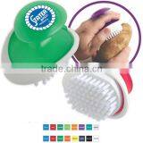 Palm Fruit & Vegetable Brush - Ergonomic Design Allows You to Slide Hand Between Handle and Base and Comes With Your Logo thumbnail-1