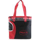 Crescent Pocket Tote Bag - Comes With a Crescent-shaped Pocket for Bottles and Your Logo. thumbnail-3