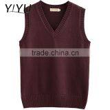 Fashion Winter Fall Boy Wine School Uniform Sweater Vests thumbnail-1