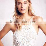 High Neck Hollow Out Sleeveless Halter Straps Maxi Dress thumbnail-5