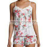 New Design Women's Pajamas Sexy Hot Shorts/lace Tank Top for Ladies thumbnail-3