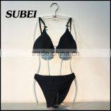 Lace Halter Swimsuit Sexy Split Swimsuit Thong Bikini Beach thumbnail-2