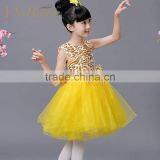 Free Shipping New Model One Piece Party Dress Cotton Frock Designs Girl Fancy Flower Dress thumbnail-4