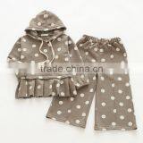 New Style Polka Dots Cotton Wholesale Girls Clothing Sets thumbnail-6