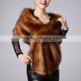 European Fur Overcoat Woolen Cloth Shawl for Women thumbnail-2